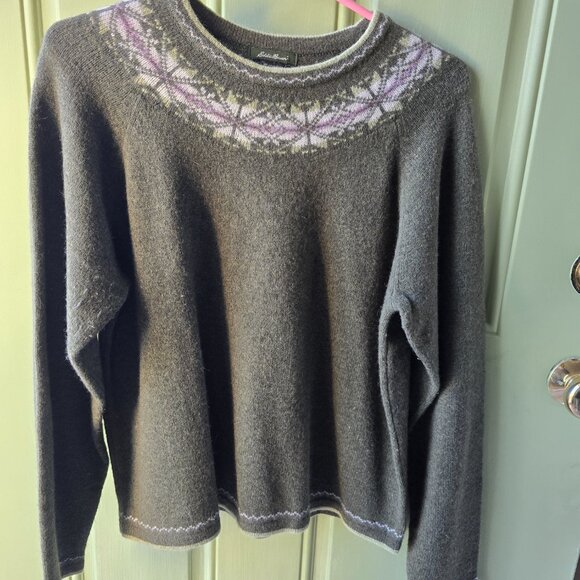 Nordic Eddie Bauer Women's Army Green sweater size large - Picture 1 of 2